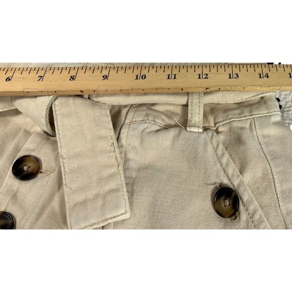 BLANKNYC Exposed Button Twill Self Belted Cargo Shorts Camel Size 28 NWT - Picture 16 of 16
